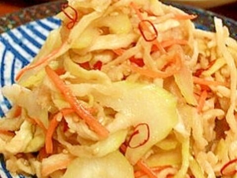 切干大根とセロリのナムル